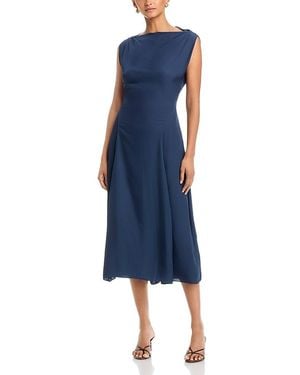 Theory Draped Dress - Blue