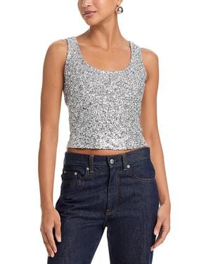 Aqua Sequin Tank - Blue