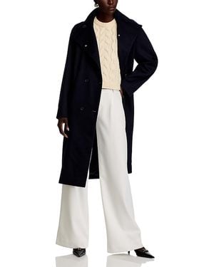 BOSS Cavinia Wool & Cashmere Coat - Blue