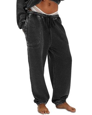 Free People Slow It Down Jogger Pants - Black