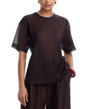 Helmut Lang Sheer Airy Tee - Black