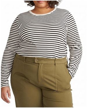 UNIVERSAL STANDARD Plus Long Sleeve Tee Rex - Gray