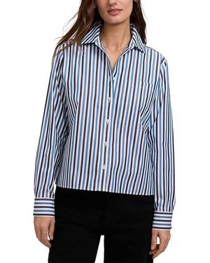 Foxcroft Jodie Cotton Poplin Shirt - Blue