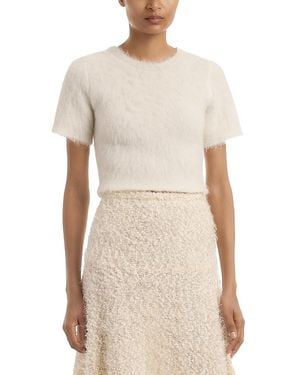 LIBEROWE Amelie Alpaca Blend Knitted Top - White