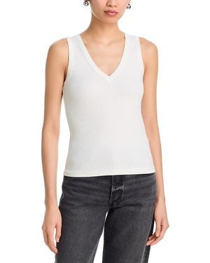 PERFECTWHITETEE Mallory Luxe Tank Top - White