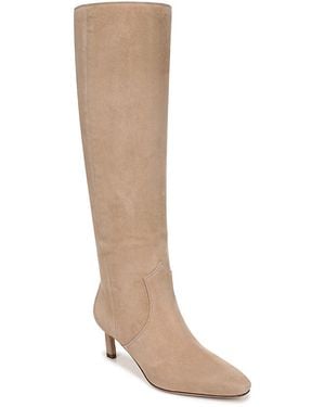 Veronica Beard Kinna Wide Calf Boots - White