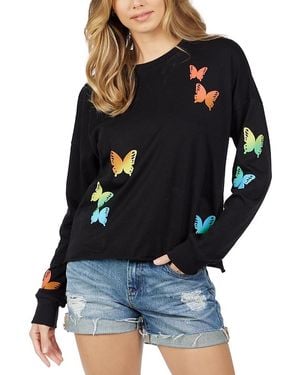 Lauren Moshi Luella Butterflies Top - Blue