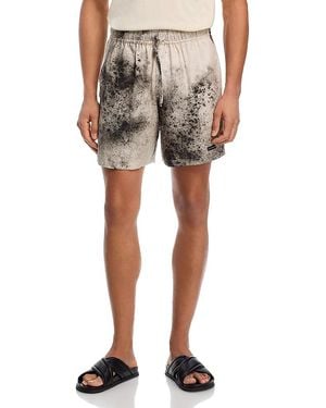 Stampd Drawstring Splatter Walking Shorts - Natural