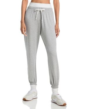Splits59 Andie Dual Waist Fleece Sweatpants - Gray