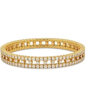 Zydo 18K Stretch Diamond Window Bracelet - Metallic
