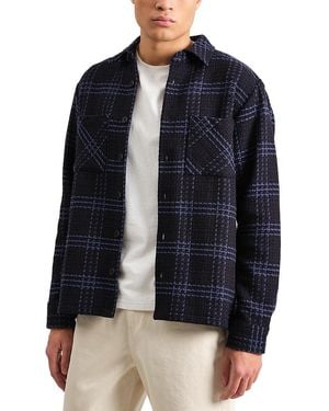 Wax London Whiting Overshirt - Blue