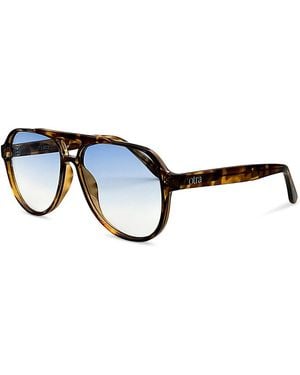Otra Stevie Aviator Sunglasses, 58Mm - Blue