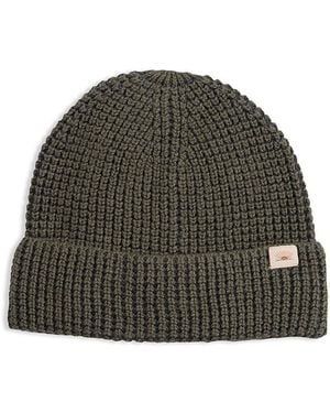 Faherty Winter Waffle Beanie - Green