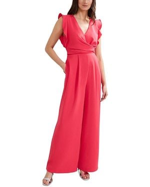 Phase Eight Ayla Ruffle Jumpsuit - Red