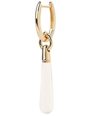 Pdpaola Rock Crystal Large Jupiter Single Hoop - White