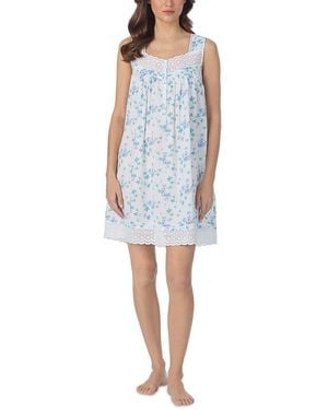 Eileen West Sleeveless Chemise Nightdress - Blue