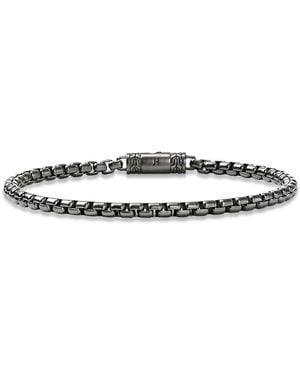 John Hardy Dark Box Chain Bracelet - White