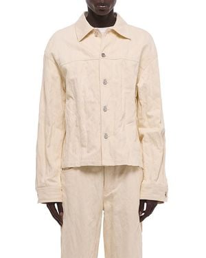 Helmut Lang Crushed Carp Jacket - Natural