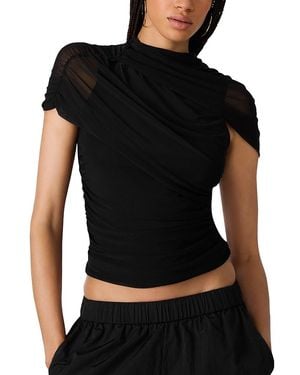 Steve Madden Kerry Mesh Top - Black