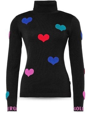 Goldbergh Bacio Long Sleeve Knit Sweater - Black