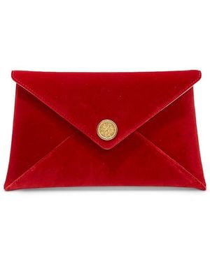 Altuzarra Velvet Envelope Clutch - Red