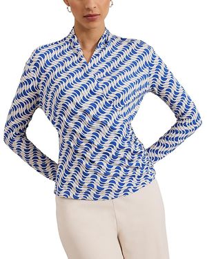 Phase Eight April Geo Wrap Top Phase Eight April Geo Wrap Top