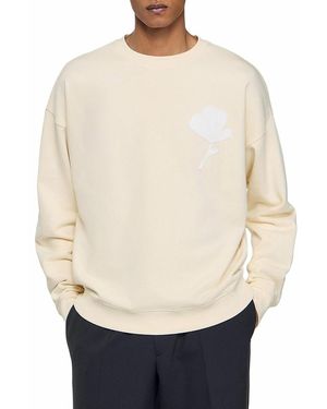 Sandro Flower Patch Sweatshirt - Natural