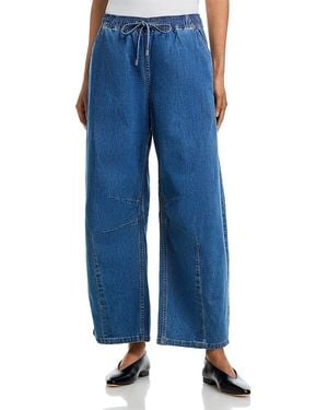 Cinq À Sept Brooks High Rise Barrel Jeans - Blue
