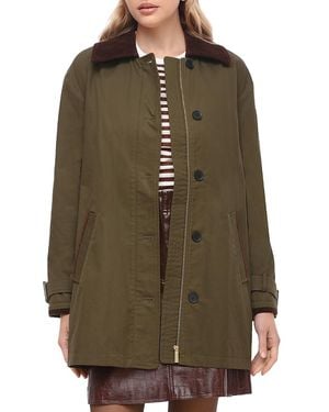 Bagatelle Contrast Collar Jacket - Green
