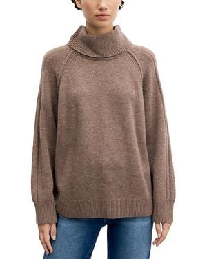 Gerard Darel Robi Wool Cashmere Turtleneck Sweater - Brown