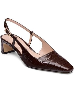 Stuart Weitzman Baby Babette Slingback Pumps - Brown