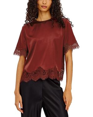 Rails Sonora Lace Trim Top - Red