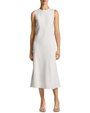 Vince Sleeveless Midi Dress - White