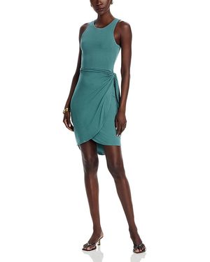Steve Madden Archer Tie Waist Midi Dress - Blue