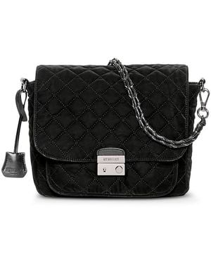 MZ Wallace Crosby Lock Quilted Crossbody - Black