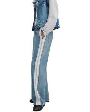 Rag & Bone Miramar Terry Pull On Wide Leg Sweatpant Jeans - Blue