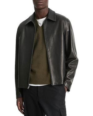 Vince Leather Jacket - Black