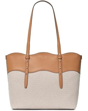 Kate Spade Do It All Wavy Canvas Tote Bag - White