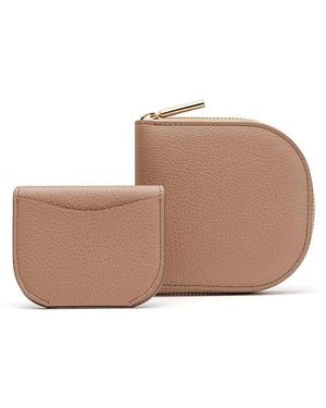 Cuyana Duo Small Zip Wallet - Brown