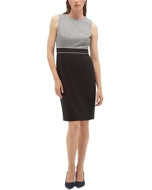 Hobbs Edie Color Blocked Sheath Dress - Black