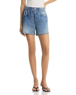 Rag & Bone Miramar Terry Track Shorts - Blue