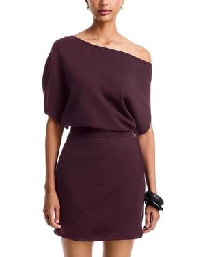 Jonathan Simkhai Shania Asymmetric Mini Dress - Purple