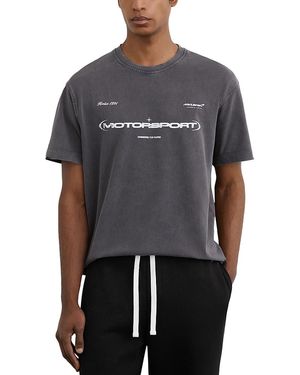 Reiss Motorsport Logo Crewneck T-Shirt - Black