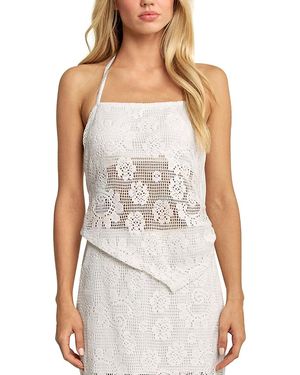 Elevator Disco Get Her Lace Cami Top - White