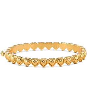 Capucine de Wulf Love Heart Bangle Bracelet - Metallic