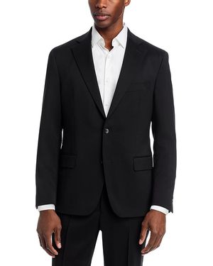 Vince Regular Fit Basic Stretch Wool Suit Jacket - Blue