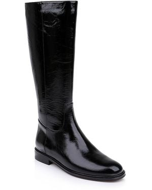 L'Agence Cortland Patent Leather Boots - Black