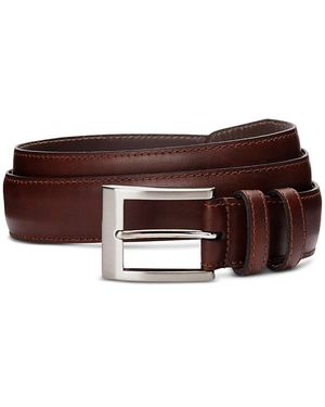 Allen Edmonds Wide Basic Leather Dress Belt - Brown