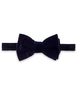 Eton Velvet Silk Bow Tie - Blue