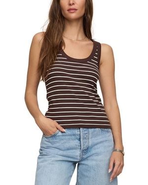 Z Supply Rowe Striped Scoop Tank - Blue